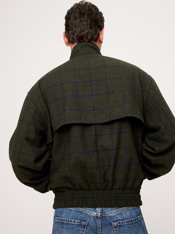 Plaid Flannel Harrington Jacket