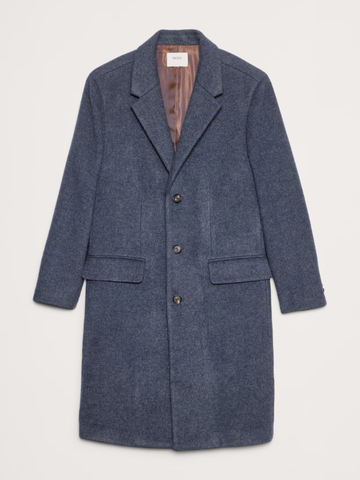 Italian Melton Wool-Blend Top Coat