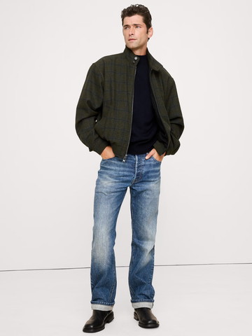 Plaid Flannel Harrington Jacket