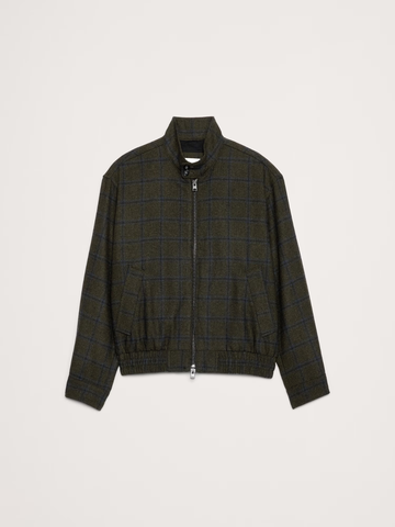 Plaid Flannel Harrington Jacket