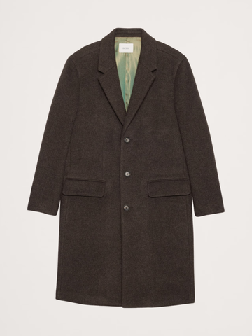 Italian Melton Wool-Blend Top Coat