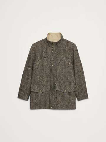 Herringbone Tweed Parka