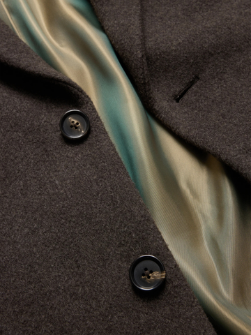 Italian Melton Wool-Blend Top Coat