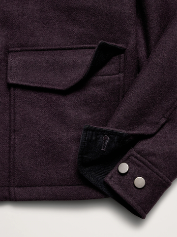 Double-Faced Wool-Blend Utility Jacket