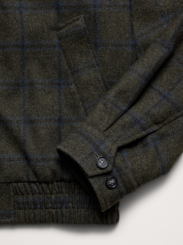 Plaid Flannel Harrington Jacket