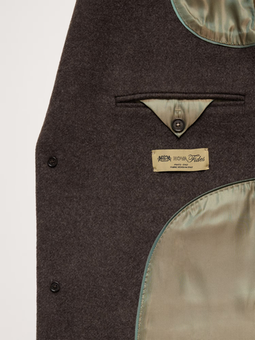 Italian Melton Wool-Blend Top Coat